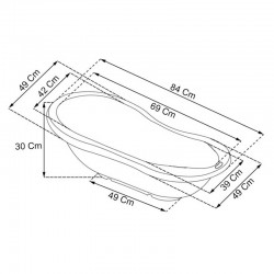 بانيو اطفال ابيض