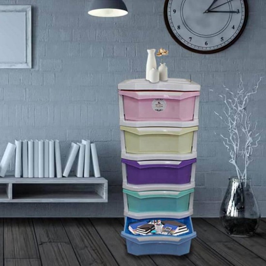 DRAWER AMWAJ 5 LAYER ASSORTED COLORS
