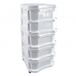 DRAWER AMWAJ 5 LAYER MILK WHITE