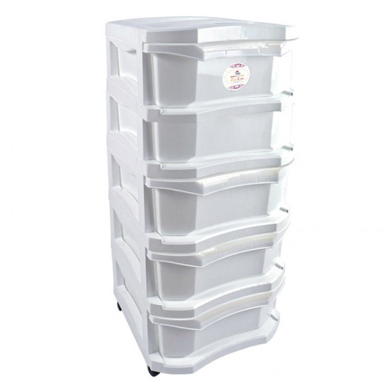 DRAWER AMWAJ 5 LAYER MILK WHITE