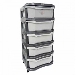 DRAWER AMWAJ 5 LAYER SILVER + WHITE