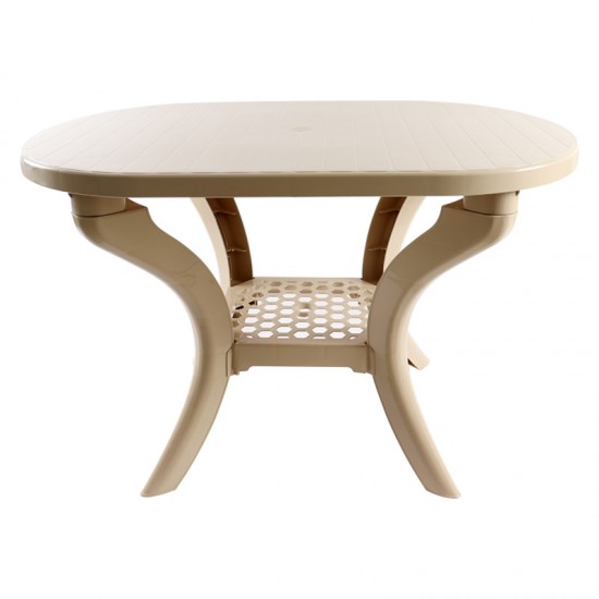 طاولة بيضاوى بيج