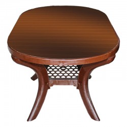 طاولة بيضاوي بني 