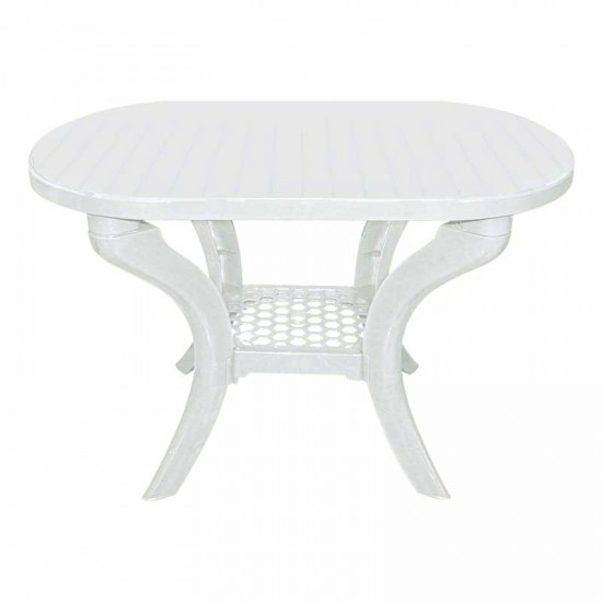 طاولة بيضاوي أبيض