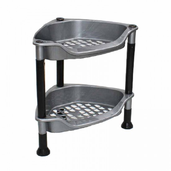 سلة خضار 2 دور مثلثه المنار فضي