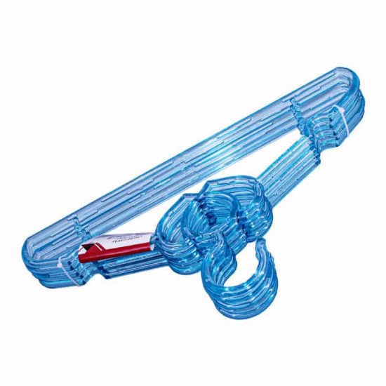 علاقة ملابس قلوب شفاف ملون ٥ حبة