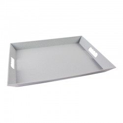 تبسي مستطيل رصاصي فاتح