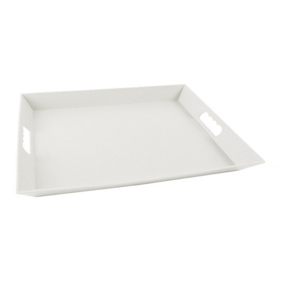 Tray with handle White