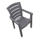 CADERA CHAIR WOODEN STYLE GRAY