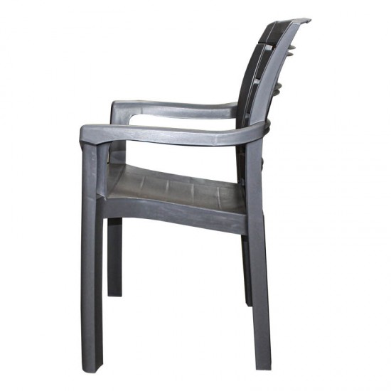 CADERA CHAIR WOODEN STYLE GRAY
