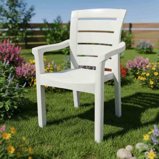 CADERA CHAIR WOODEN STYLE WHITE