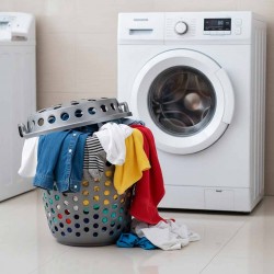 BUBBLE LAUNDRY BASKET 40 LTRS. SILVER