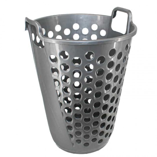 BUBBLE LAUNDRY BASKET 60 LTRS. SILVER
