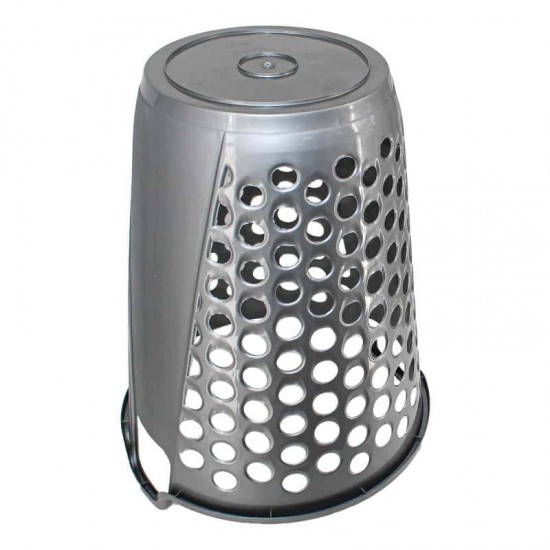 BUBBLE LAUNDRY BASKET 60 LTRS. SILVER