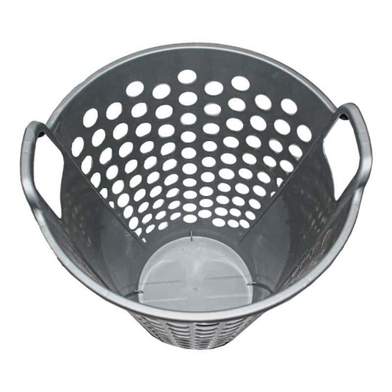 BUBBLE LAUNDRY BASKET 60 LTRS. SILVER