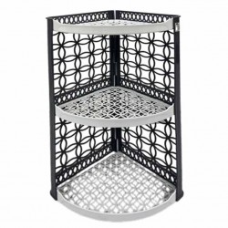 AL-NAJUM CORNER SHELF WHITE & GRAY