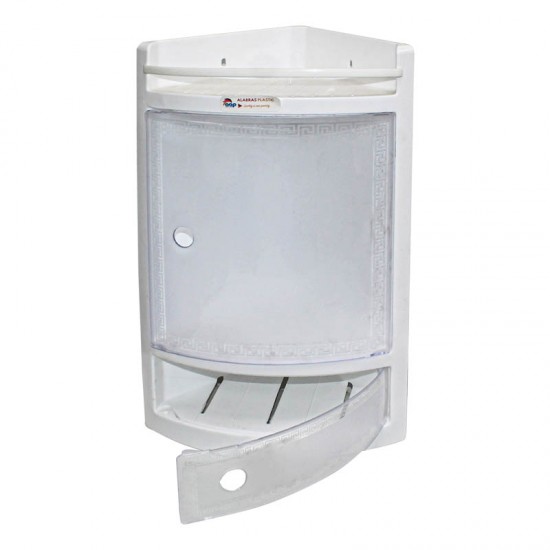 صيدلية زاوية مع الباب شفاف أبيض