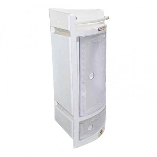 صيدلية زاوية مع الباب شفاف أبيض