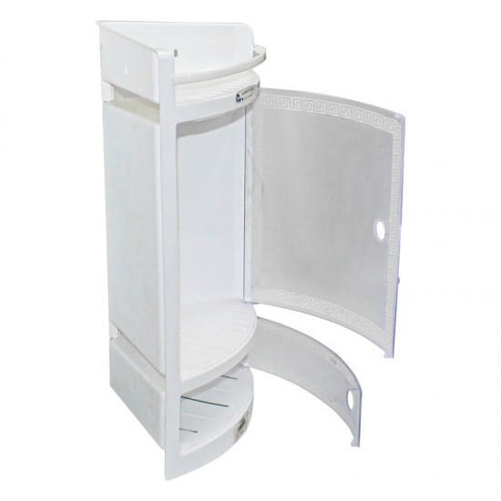 صيدلية زاوية مع الباب شفاف أبيض