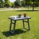 FOLDING TABLE LONG LEG BROWN