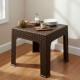 RATTAN CAMELLA TEA TABLE DARK BROWN