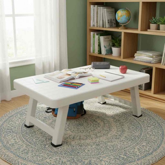 FOLDING TABLE SHORT LEG WHITE