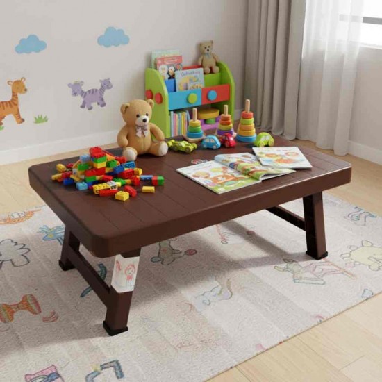 FOLDING TABLE SHORT LEG BROWN