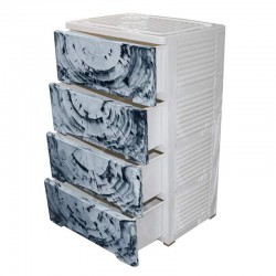 درج عريض 4 دور لون خشبى ازرق