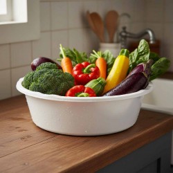 طشت ١٨ إنش أبيض