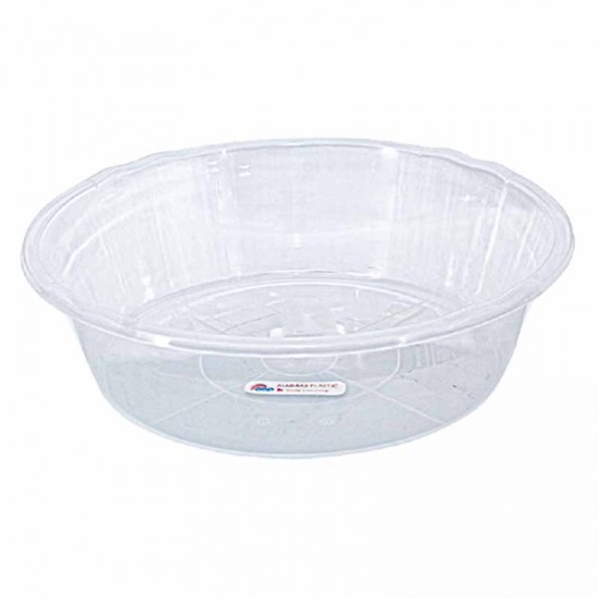 طشت 27 إنش ابيض شفاف