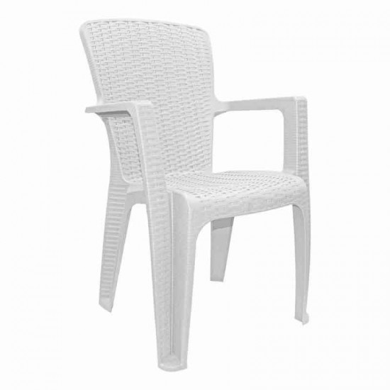 كرسي راتان أبيض