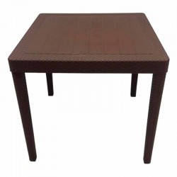 طاولة راتان بني