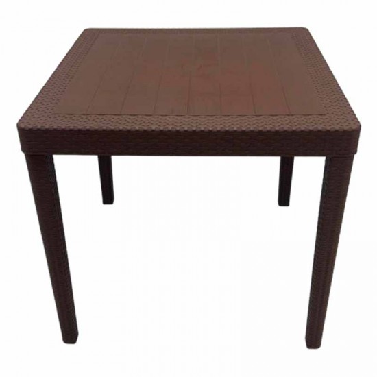 طاولة راتان بني