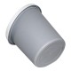 Waste Bin Without Lid Gray