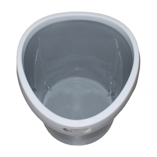 Waste Bin Without Lid Gray