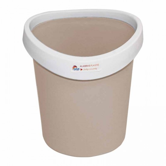 سلة قمامة بدون غطاء بيج