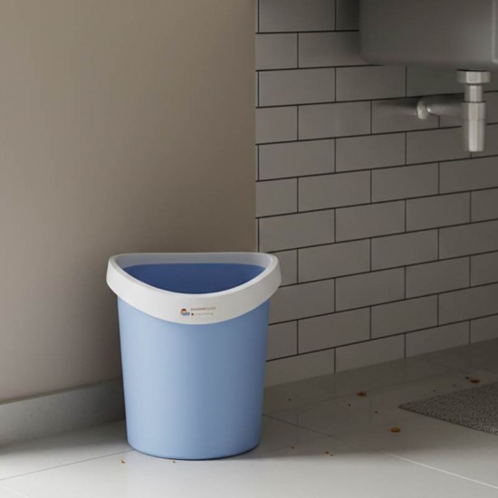 Waste Bin without Lid Light Blue
