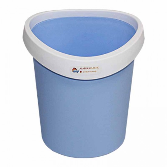 Waste Bin without Lid Light Blue