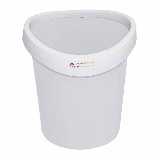 Waste Bin without Lid White