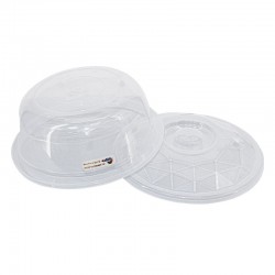 TRANSPARENT BASIN 14.5 INCH WITH LID TRANSPARENT BASIN 14.5 INCH WITH LID