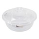 TRANPARENT BASIN WITH LID 11.5 INCH