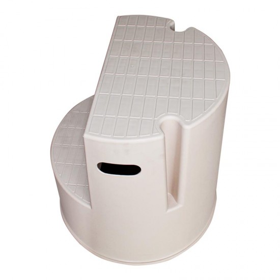 سلم بلاستيك ٢ درج بيج