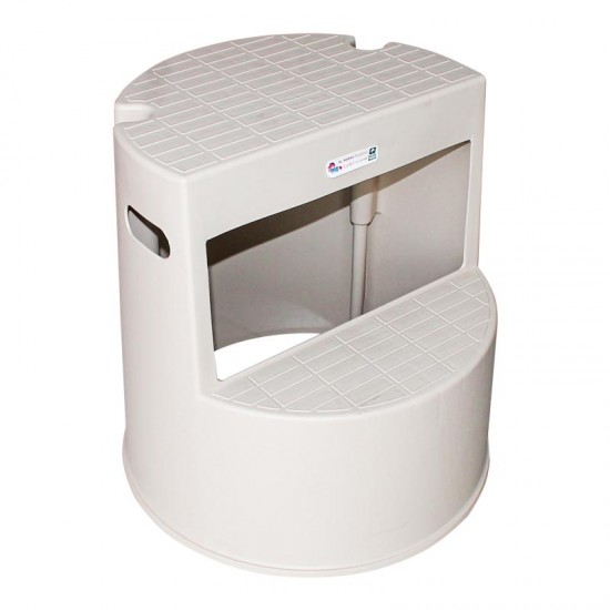 سلم بلاستيك ٢ درج بيج