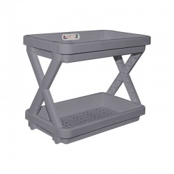 رف أكس ٢ دور متعدد الاستخدام رصاصي