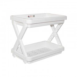 رف أكس ٢ دور متعدد الاستخدام أبيض