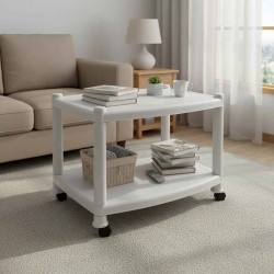 RACK TABLE 2 LAYER WHITE