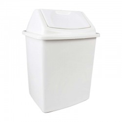 Waste Bin Swing Medium White