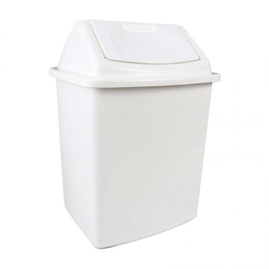 Waste Bin Swing Medium White