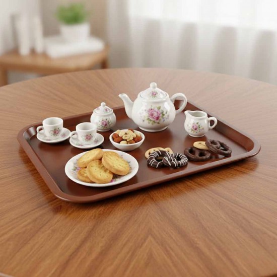 FAST FOOD TRAY BROWN