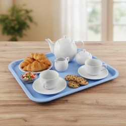 FAST FOOD TRAY LIGHT BLUE